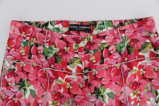 Mehrfarbige geblümte Capri-Shorts
