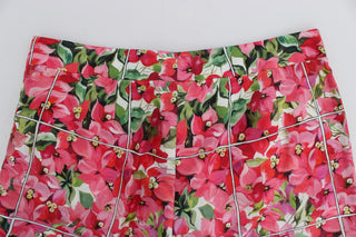 Mehrfarbige geblümte Capri-Shorts