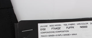 Pantalones Capris de Algodón Elástico Negros