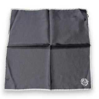 Graues Crown-Logo Viereckiger Taschentuch-Schal