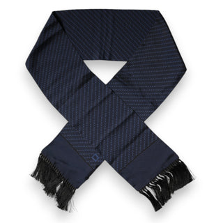 Dark Blue Fantasy Fringes Neck Wrap Scarf