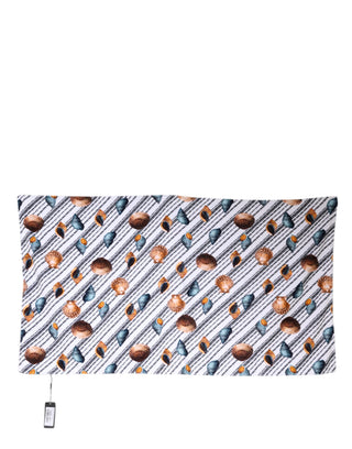 Mehrfarbige Streifen Muscheln Strandtuch
