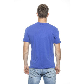 Hellblaues Baumwoll-T-Shirt