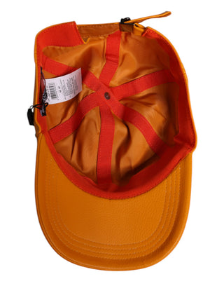 Orangefarbene Baumwoll-Baseballkappe mit 6 Feldern