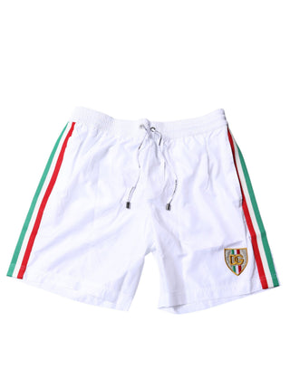 Pantalones cortos de playa con rayas blancas Traje de baño 2 piezas