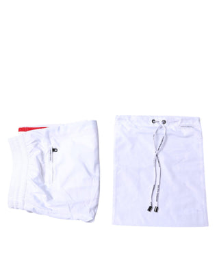 Pantalones cortos de playa con rayas blancas Traje de baño 2 piezas