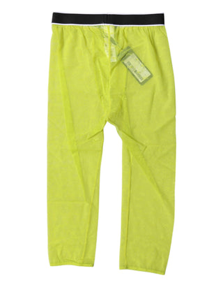 Mallas cortas de nylon verde con logo DG Ropa interior