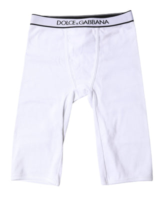 Mallas cortas de algodón blanco con logo Ropa interior