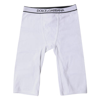 Mallas cortas de algodón blanco con logo Ropa interior