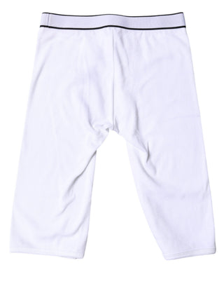 Mallas cortas de algodón blanco con logo Ropa interior