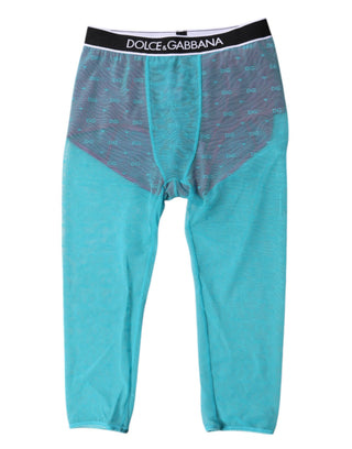 Blue Fuchsia Logo Lingerie Cropped Underwear