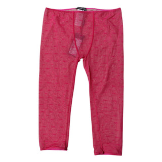 Mallas cortas ajustadas de encaje con logo fucsia Lencería Ropa interior