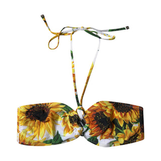 Top de bikini halter de playa floral multicolor Traje de baño