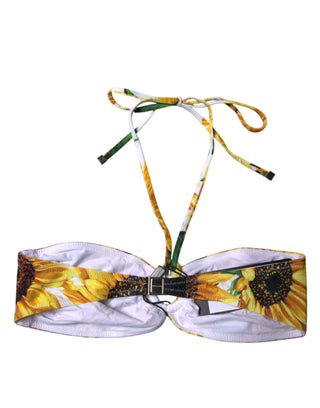 Top de bikini halter de playa floral multicolor Traje de baño