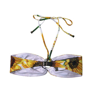 Top de bikini halter de playa floral multicolor Traje de baño