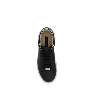 Zapatillas bajas negras de piel de becerro Bos Taurus
