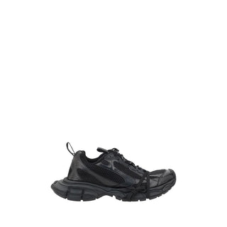 Black Polyethylene Athletic Sneakers
