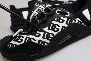 Black Logo Lace Up Low Top NS1 Sneakers Shoes