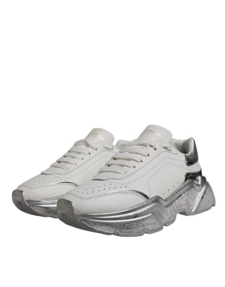 White Silver Daymaster Low Top Sneaker Shoes