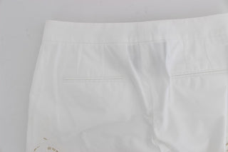 Weißes Kleid mit Blumenmuster und Aussparungen, Sicily-Hose