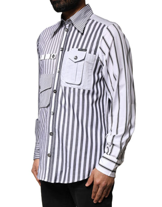 Multicolor Striped Button Down Casual Shirt