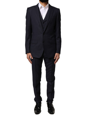 Traje formal de 3 piezas MARTINI fantasía negra