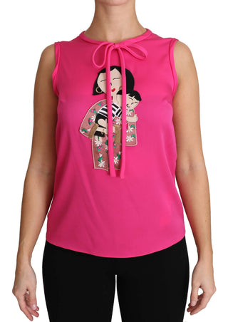 Pink Familie Seidentank Mama Bluse Oberteil Hemd