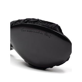 Black Cotton Mules