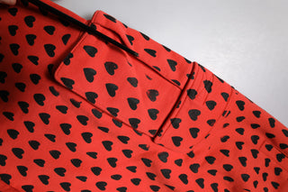 Pantalones jogger rojos con corazones para hombre