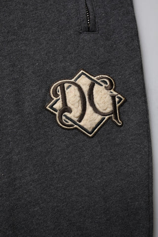 Pantalones jogger grises con logo de algodón gris oscuro