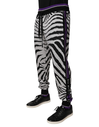 Schwarz Weiß Zebra Herren Jogginghose Sweatpants Hose