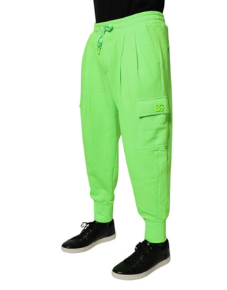 Pantalones Jogger Cargo para Hombre en Verde Neón