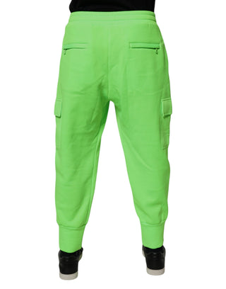 Pantalones Jogger Cargo para Hombre en Verde Neón