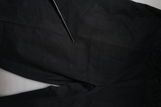 Schwarze schmale Stretch-Anzughose aus Baumwolle