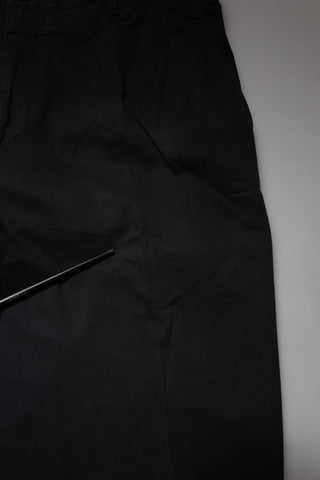 Schwarze schmale Stretch-Anzughose aus Baumwolle