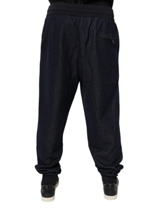 Dark Gray Jacquard Jogger Men Sweatpants Pants