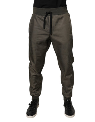 Braune Lammleder Herren Sweathose Hose