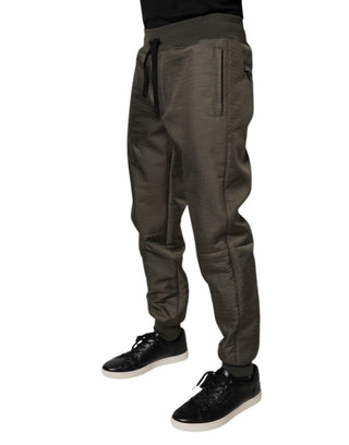 Braune Lammleder Herren Sweathose Hose