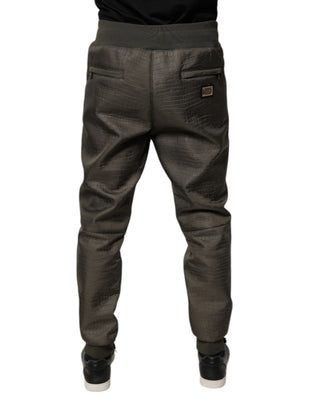 Braune Lammleder Herren Sweathose Hose