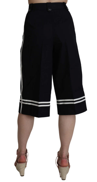Pantalones cortos de algodón negros con adornos