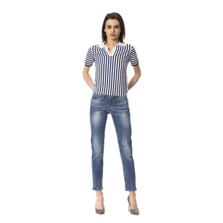 Blaue Sonstige Fasern Damenjeans