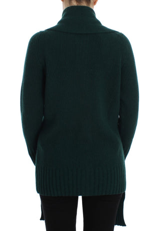Grüne Strickjacke aus Kaschmir