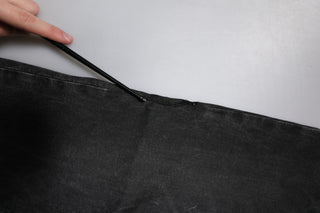 Jeans ajustados de mezclilla para hombre de algodón elástico negro