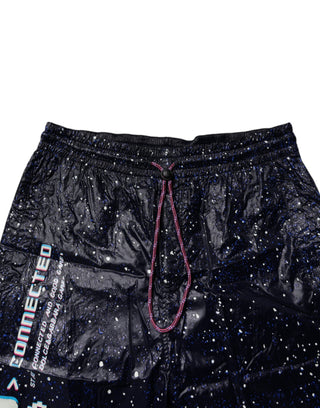 Dunkelblaue DG Game Print Jogginghose aus Baumwolle