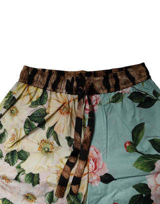 Mehrfarbige Herren-Bermudashorts mit Blumenmuster