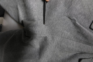 Graue Baumwoll-Cargo-Bermuda-Sweatshorts