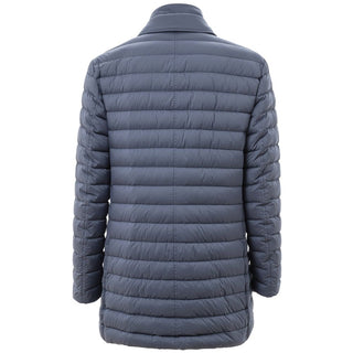 Blauer Polyestermantel
