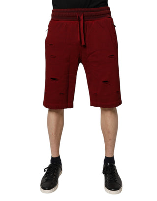 Bordeaux Baumwoll Bermuda Herren Sweatshorts Shorts