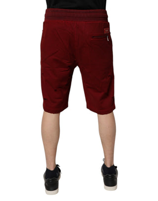 Bordeaux Baumwoll Bermuda Herren Sweatshorts Shorts