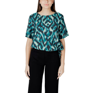 Blusa bicolor de viscosa